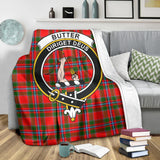 Clan Butter Crest Tartan Blanket UC91