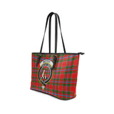 Clan Butter Crest Tartan Leather Tote Bag MT2103