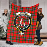 Clan Butter Crest Tartan Blanket UC91