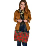 Clan Butter Tartan Leather Tote Bag MT1109