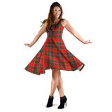 Clan Butter Tartan Sleeveless Midi Womens Dress VS1099