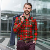 Clan Butter Crest Tartan Long Sleeve Shirt PC893