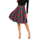 Clan Byres (Byses) Tartan Melete Pleated Midi Skirt V1097