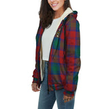 Clan Byres (Byses) Crest Tartan Sherpa Hoodie CT893