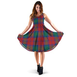 Clan Byres (Byses) Tartan Sleeveless Midi Womens Dress VS1098