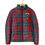 Clan Byres (Byses) Crest Tartan Padded Jacket RF90