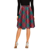 Clan Byres (Byses) Tartan Melete Pleated Midi Skirt V1097