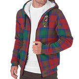 Clan Byres (Byses) Crest Tartan Sherpa Hoodie CT893