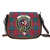 Clan Byres (Byses) Crest Tartan Saddle Bag MS892