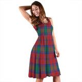 Clan Byres (Byses) Tartan Sleeveless Midi Womens Dress VS1098