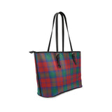 Clan Byres (Byses) Tartan Leather Tote Bag MT1108