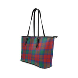 Clan Byres (Byses) Tartan Leather Tote Bag MT1108