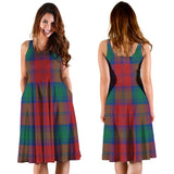 Clan Byres (Byses) Tartan Sleeveless Midi Womens Dress VS1098