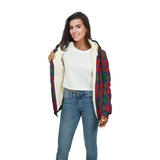 Clan Byres (Byses) Tartan Sherpa Hoodie - Classic Style CS 1082