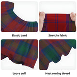 Clan Byres (Byses) Tartan Off Shoulder Long Dress VL103