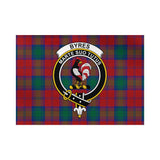 Clan Byres (Byses) Crest Tartan Flag CF90