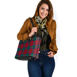 Clan Byres (Byses) Tartan Leather Tote Bag MT1108