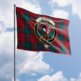 Clan Byres (Byses) Crest Tartan Flag CF90