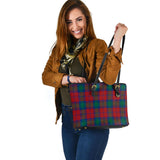 Clan Byres (Byses) Tartan Leather Tote Bag MT1108