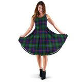 Clan Calder Modern Tartan Sleeveless Midi Womens Dress VS1096