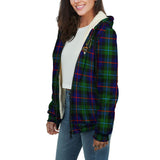 Clan Calder Modern Crest Tartan Sherpa Hoodie CT891