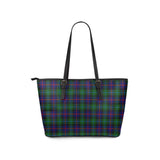 Clan Calder Modern Tartan Leather Tote Bag MT1106