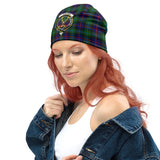 Clan Calder Modern Crest Tartan Beanies Hat LC92