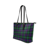 Clan Calder Modern Tartan Leather Tote Bag MT1106