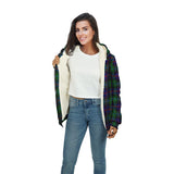 Clan Calder Modern Tartan Sherpa Hoodie - Classic Style CS 1080