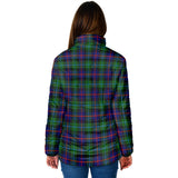 Clan Calder Modern Crest Tartan Padded Jacket RF92