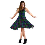 Clan Calder Modern Tartan Sleeveless Midi Womens Dress VS1096