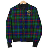 Clan Calder Modern Crest Tartan Bomber Jacket ZJ92