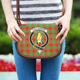 Clan Callander Modern Crest Tartan Saddle Bag MS889