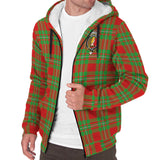 Clan Callander Modern Crest Tartan Sherpa Hoodie CT890