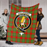 Clan Callander Modern Crest Tartan Blanket UC95