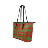 Clan Callander Modern Tartan Leather Tote Bag MT1105