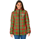 Clan Callander Modern Crest Tartan Padded Jacket RF93