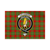 Clan Callander Modern Crest Tartan Flag CF93