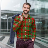 Clan Callander Modern Crest Tartan Long Sleeve Shirt PC889