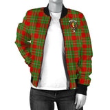 Clan Callander Modern Crest Tartan Bomber Jacket ZJ93