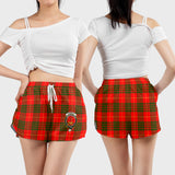 Clan Cameron Modern Crest Tartan Womens Shorts NW2078