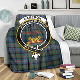 Clan Cameron of Erracht Ancient Crest Tartan Blanket UC99