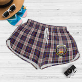 Clan Cameron of Erracht Dress Crest Tartan Womens Shorts NW2076