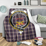 Clan Cameron of Erracht Dress Crest Tartan Blanket UC100