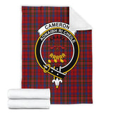 Clan Cameron of Locheil Crest Tartan Blanket UC103