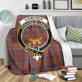 Clan Cameron of Lochiel Ancient Crest Tartan Blanket UC104