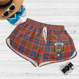 Clan Cameron of Lochiel Ancient Crest Tartan Womens Shorts NW2072