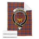 Clan Cameron of Lochiel Ancient Crest Tartan Blanket UC104