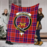 Clan Cameron of Lochiel Modern Crest Tartan Blanket UC106