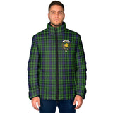 Clan Campbell of Breadalbane Crest Tartan Padded Jacket RF118